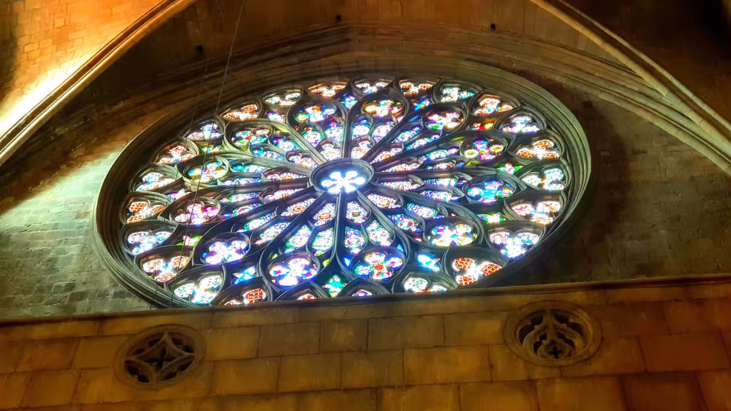 Barcelona Private Tour - Rose Window in Santa María del Pi