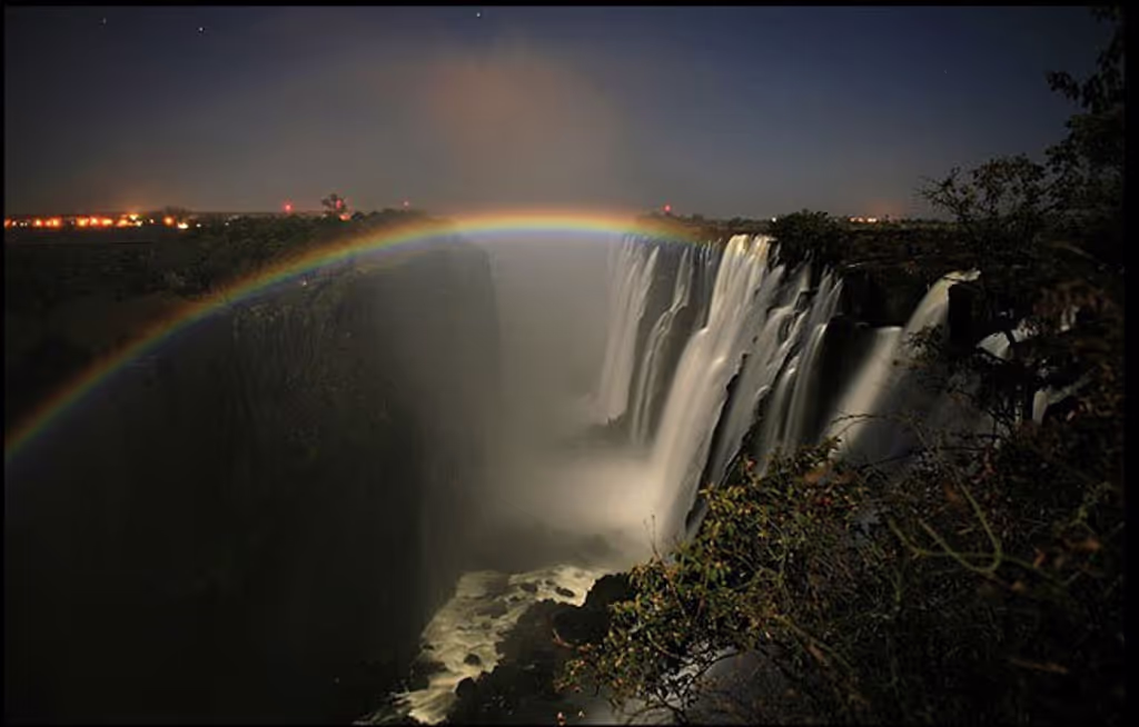 Livingstone Private Tour - Lunar rainbow over the Victoria Falls