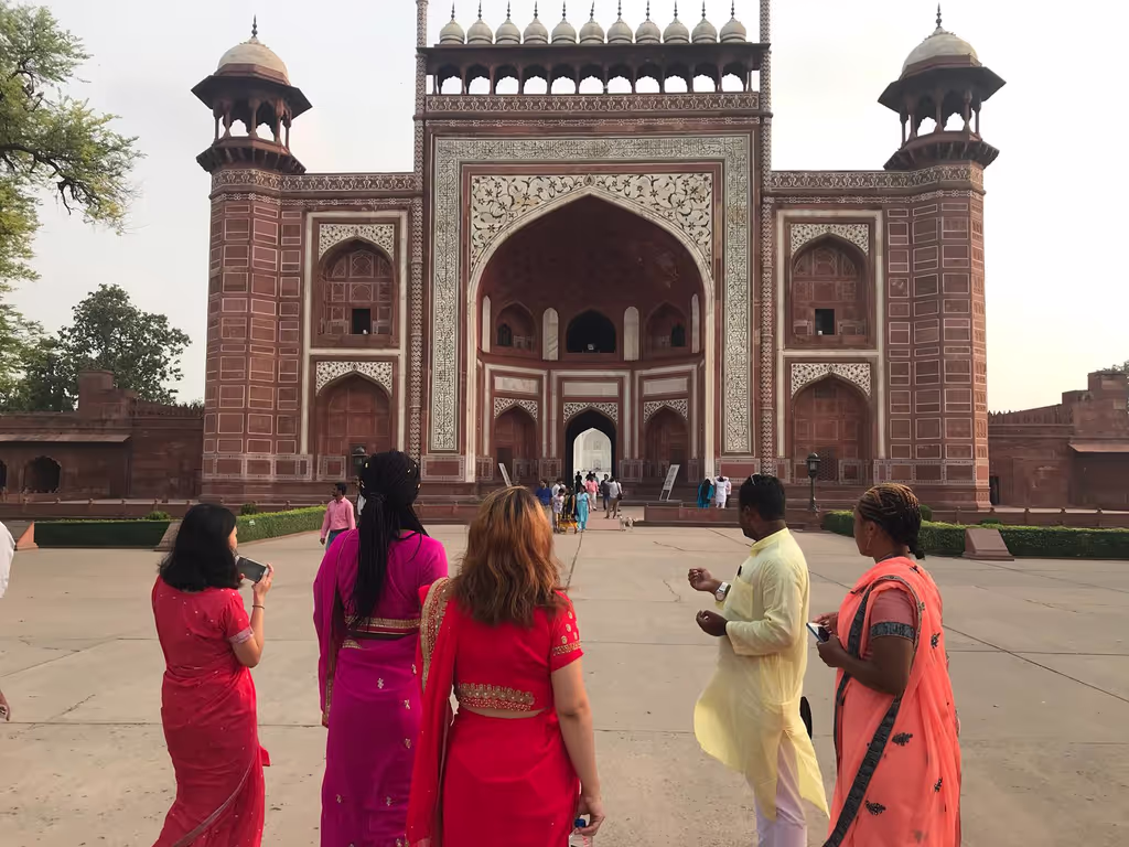 Delhi Private Tour - Main entrance of Taj Mahal.