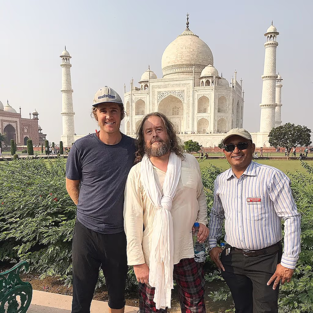 Delhi Private Tour - At Taj Mahal With Our Guest