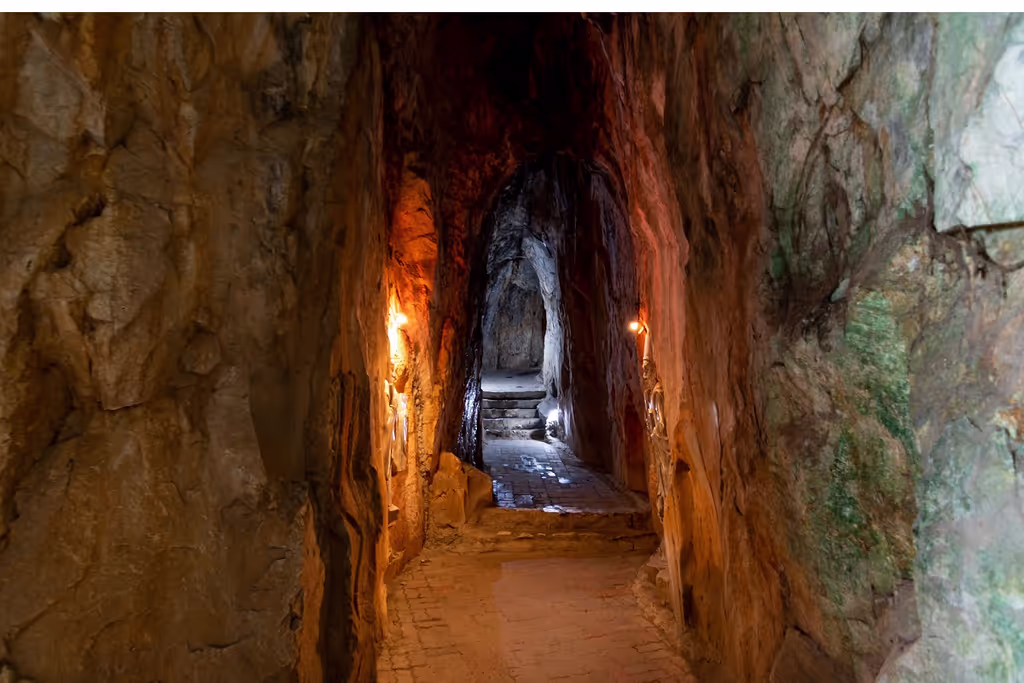Da Nang Private Tour - inside Marble mountain