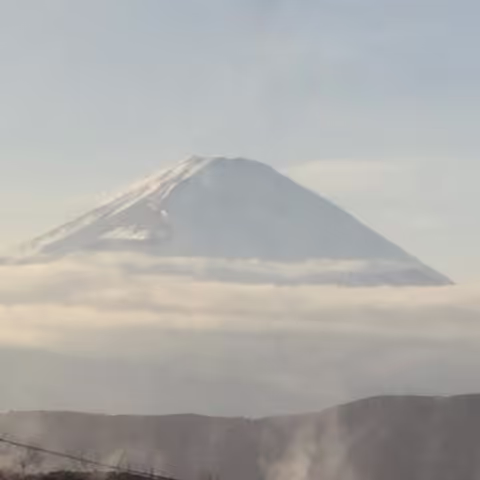 Autumn color with Mt. Fuji from Hakone