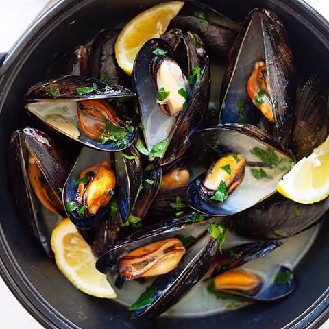 MUSSELS AND WINE TASTE