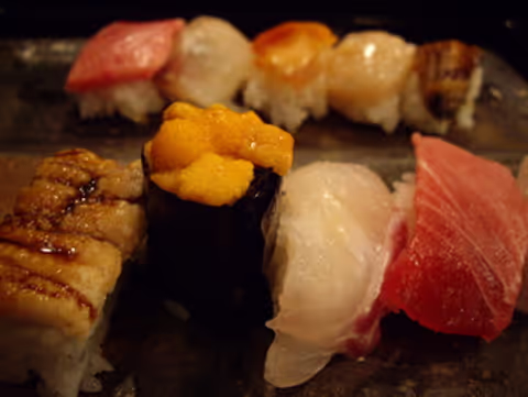 Sushi Breakfast at the Osaka Central Market