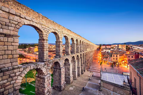 Day Tour to El Escorial and Segovia from Madrid in private Van