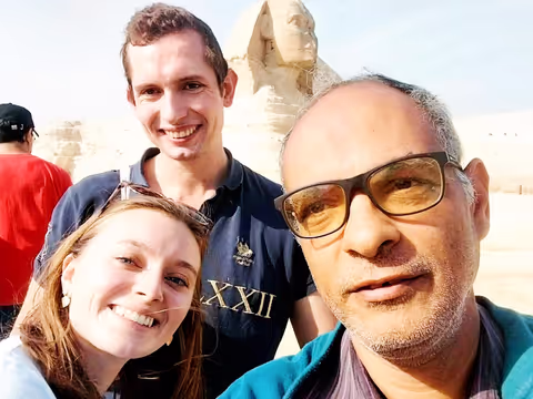 Do Giza Pyramids Wonders, Great Sphinx, panorama and One Hour boat sailing + Lunch