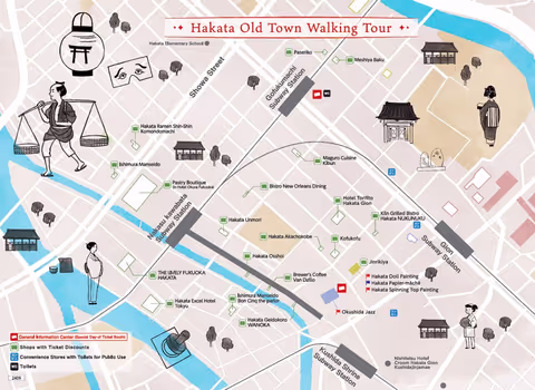 A Fukuoka's Old Town "Hakata walking tour"