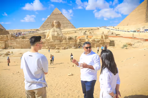 All Giza Pyramids, Sphinx, Lunch, Camel ride, expert tour guide, hotel pickup