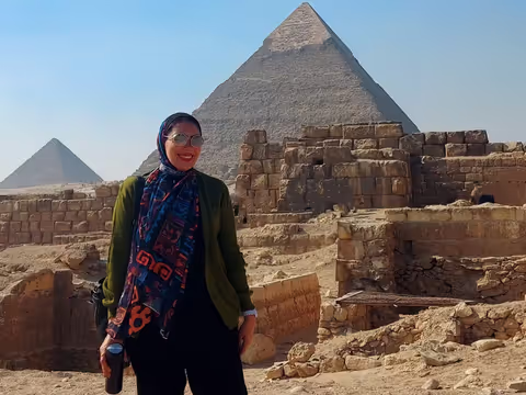 Giza pyramids, sphinx, Papyrus museum and Grand Egyptian museum