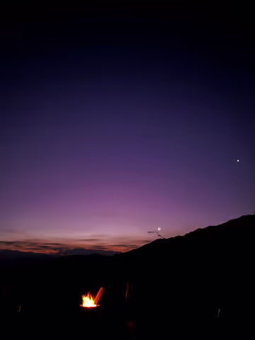 Watching the night sky in Uspallata