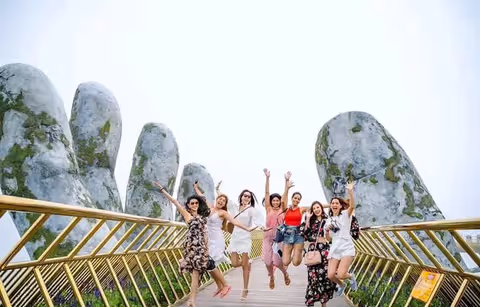 Ba Na Hill Golden Bridge Tour by Professional Guide ( NO Cable Car Riding Ticket)