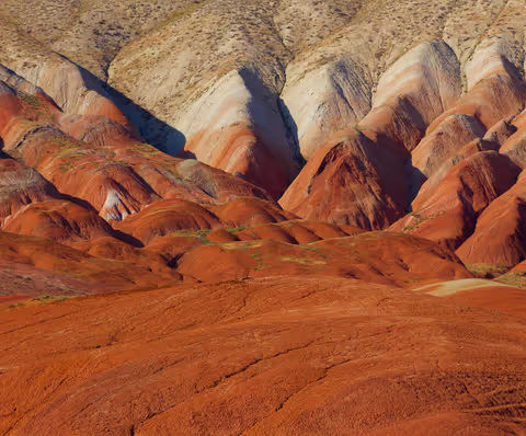 Nature Tour: Candy Cane Mountains, Pink Lake, Flaming Mountain