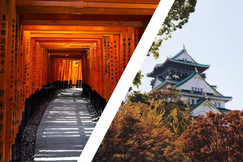 A trip to Kyoto and Osaka in one day