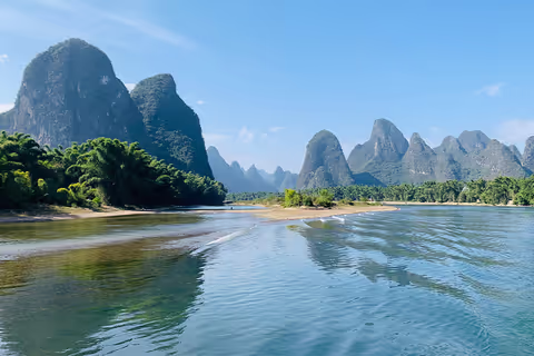 ‌Li River Cruise + Gaotian Village Sightseeing + Impression Sanjie Liu Show