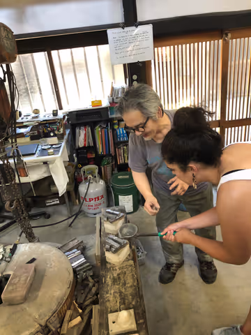 Sake cup making in Takaoka, Kanayamachi old town