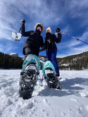 Snowshoeing in the Rockies