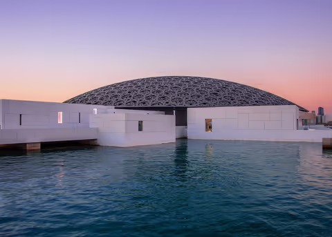 Abu Dhabi City Tour from Dubai  – Grand Mosque or BAPS Mandir and Qasr al Watan or Louvre Museum