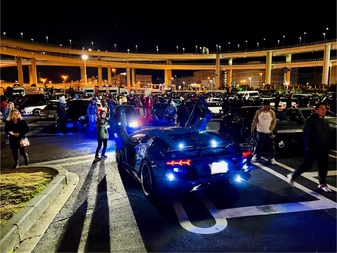 Tokyo Night Drive Wangan Expressway and Daikoku PA