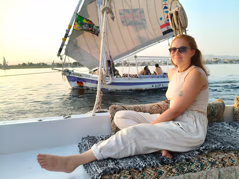 Half day karnak & luxor temples with sunset Nile feluca