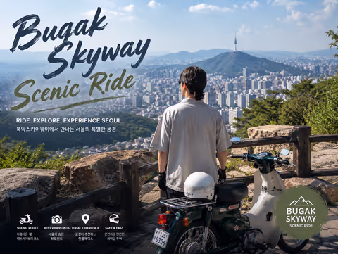 Seoul Skyway Motorcycle Tour: Bugak Observatory, Gilsang Temple, and Gyeongbok Palace