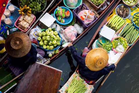Ultimate Local Floating Market & Long-tail boat Tour