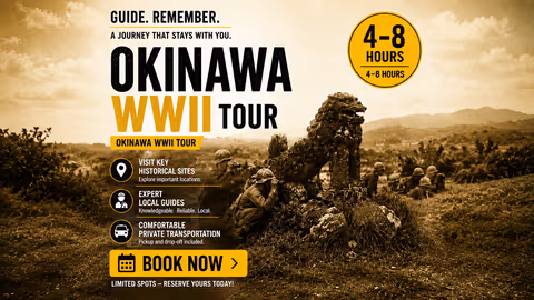 Okinawa: Private WWII History Tour with Guide and Driver (1-8 pax)