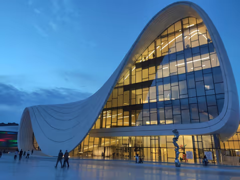 Absheron Highlights: Fire Temple - Ateshgah, Burning Mountains & Modern Architecture