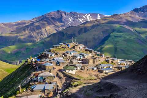 The Khinaliq Route: Iconic Landscapes, Beshbarmag & Candy Cane Mountains