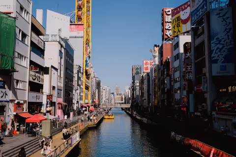 Quiet Osaka Morning: Dotonbori, Hozenji & Retro Kissaten