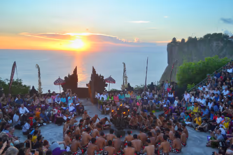 Uluwatu Sunset Private Tour with Padang Padang Beach & Kecak Dance  (by Private 6-Seater Minivan)