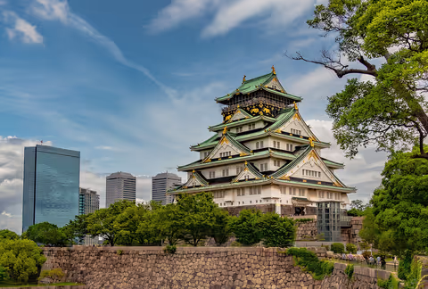 Osaka: Osaka Castle, Tsutenkaku, Sumiyoshi Taisha, Namba Yasaka Shrine, Dotonbori Cruise