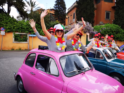 The 7 Hidden Gems of Rome Tour In a antique FIAT 500