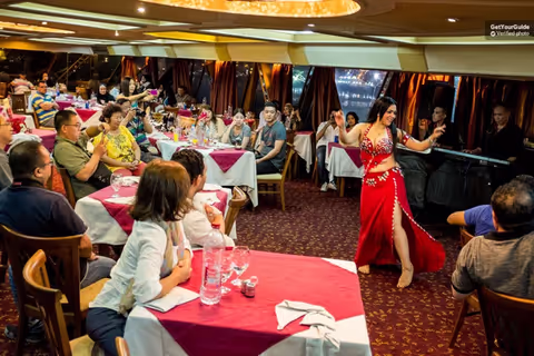 Cairo Nile dinner cruise night show with belly dancer