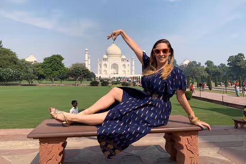 Taj Mahal with Elephant sanctuary tour from Delhi