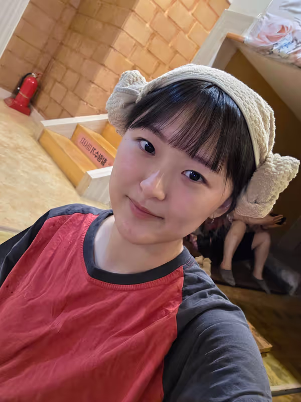 Seoul Private Tour - me in Korean spa