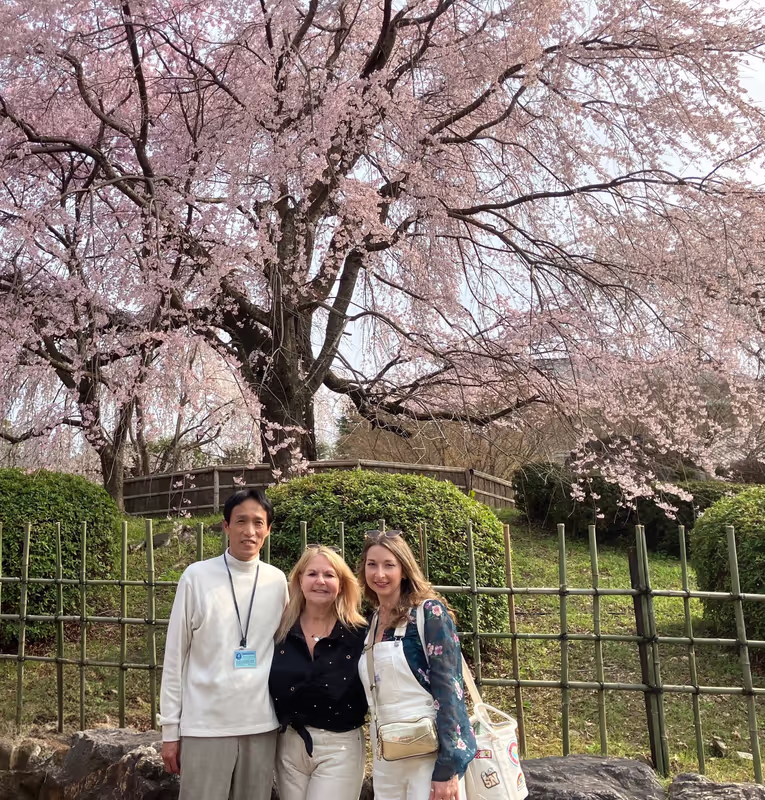 Osaka Private Tour - At Maruyama Park at the end of March.