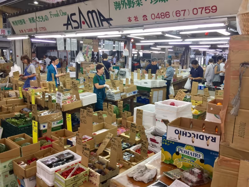 Saitama Private Tour - Picture at Omiya market.