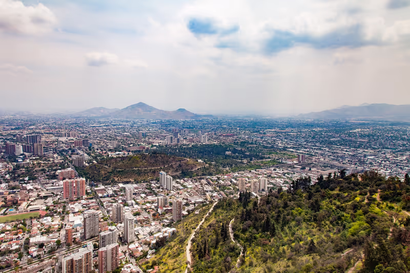 Santiago Private Tour - Panoramic view over the city 