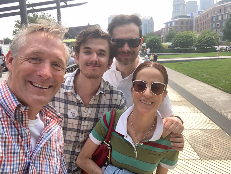 Boston Private Tour - Christian and some friends on the Rose Kennedy Greenway