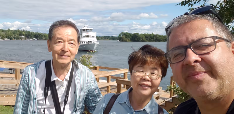Toronto Private Tour - With the Sato Family my guests from Japan during the Thousand Islands tour