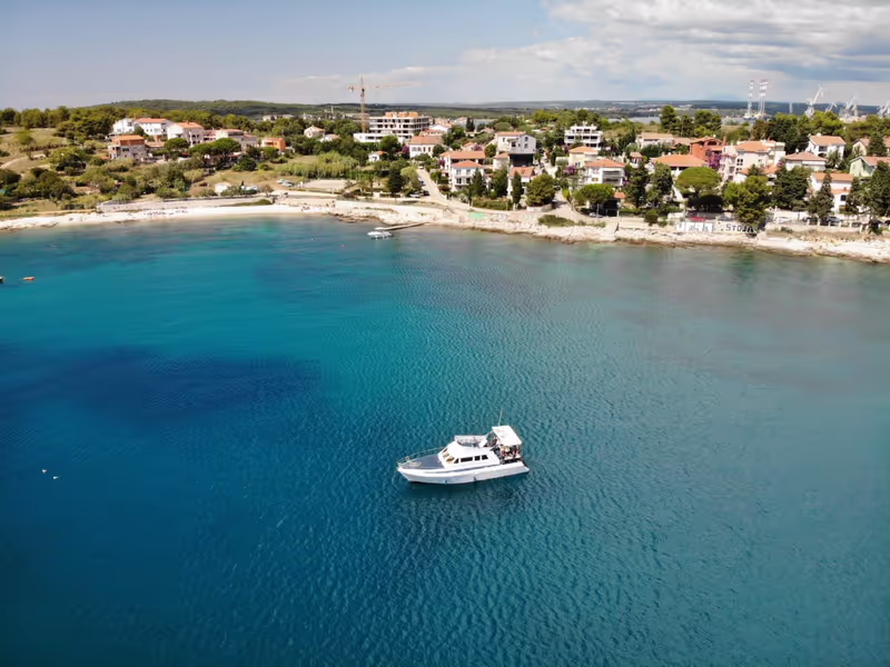 Istria Private Tour - A beautiful bay in the Pula area, where we often stop for a swim with our guests. Just look at those