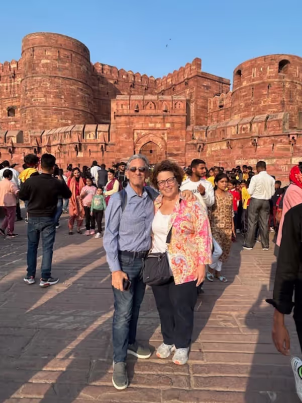 Agra Private Tour - Couple at Agra Fort Agra