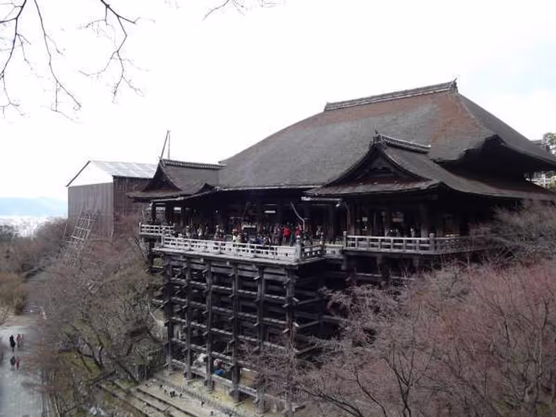 Shiga Private Tour -  This is the temple of Kiyomizu-der in Kyoto originally built in 798 but rebuilt in 1633. 