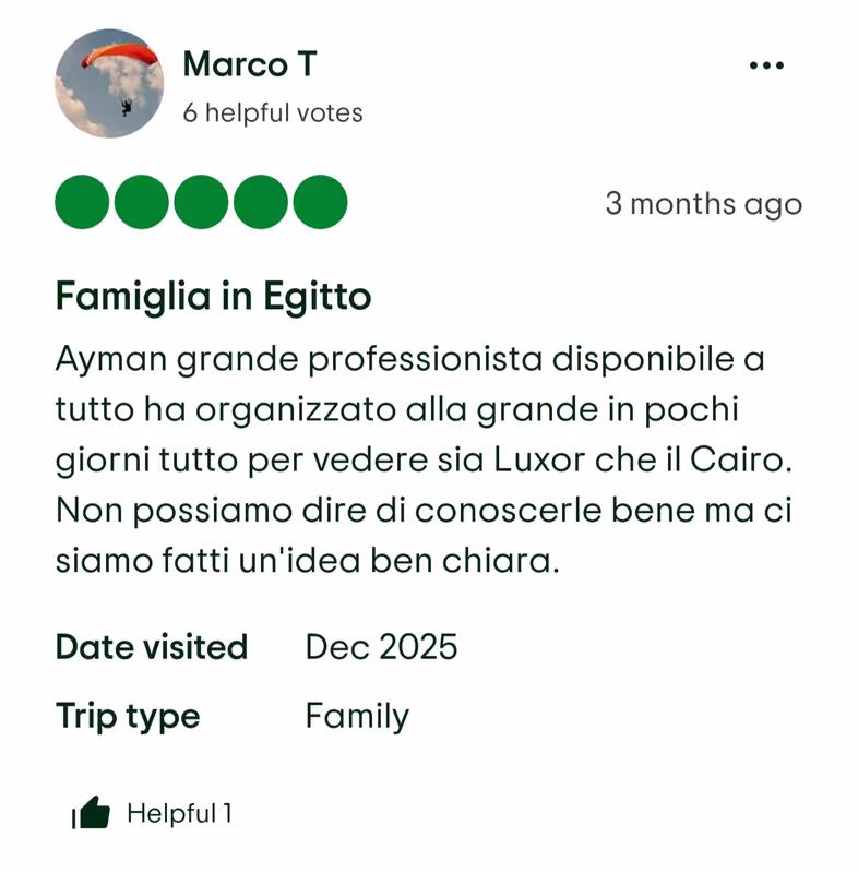 Luxor Private Tour - Review