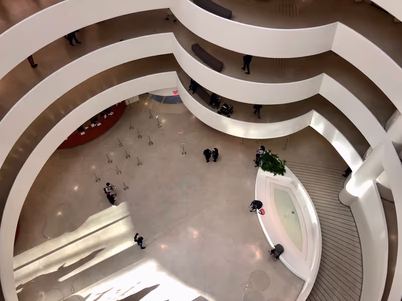 New York Private Tour - Bird's eye view from the Guggenheim's upper deck