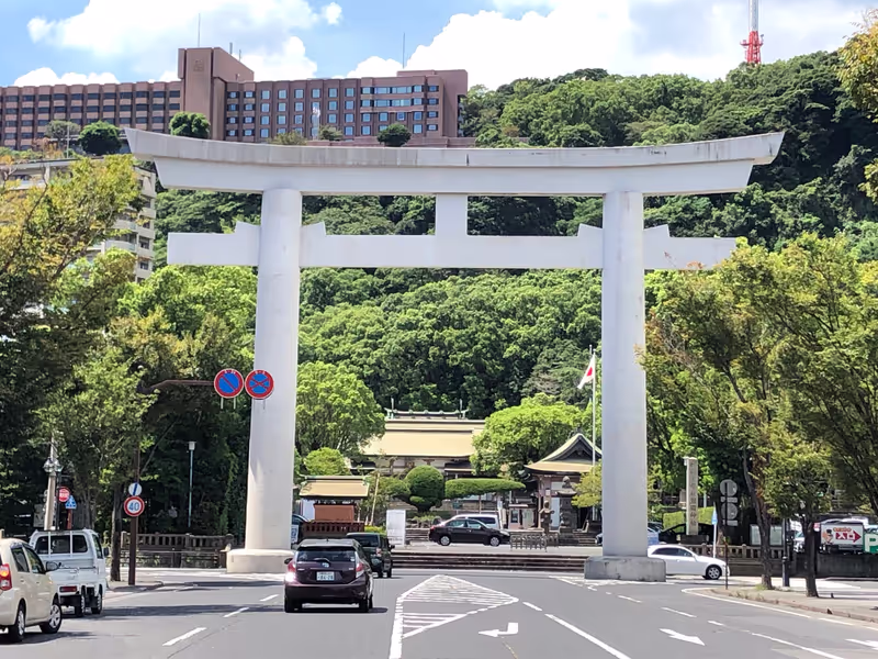 Kagoshima Private Tour - Otorii of Terukuni Shrine.