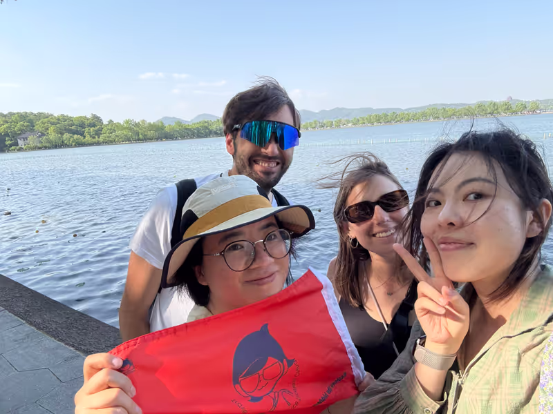 Hangzhou Private Tour - We were at West Lake in Hangzhou.