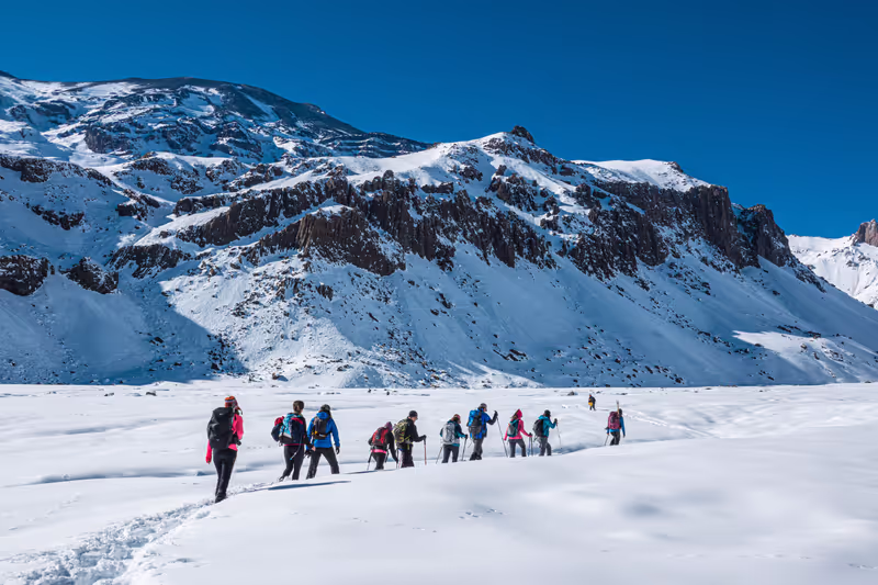 Region Metropolitana Private Tour - Snowshoes - Cajón del Maipo