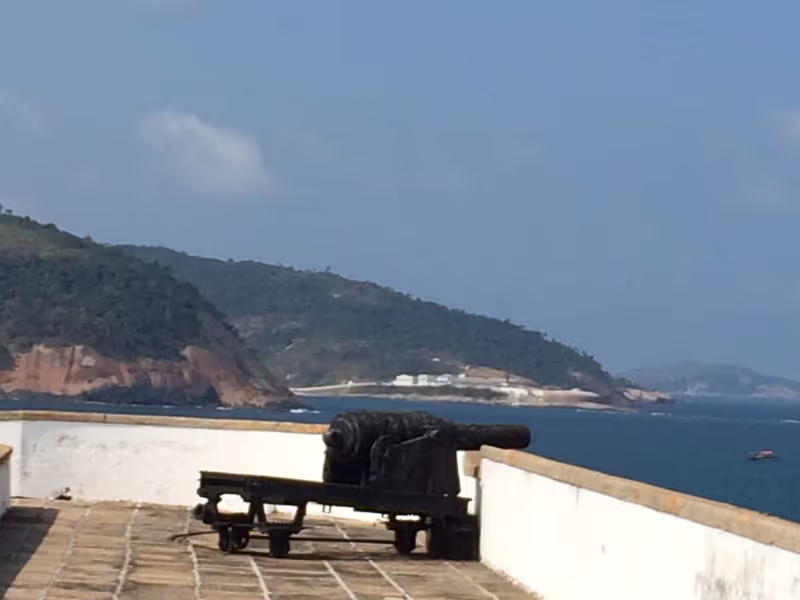 Rio de Janeiro Private Tour - One of the best Holy Cross Fort´s lookout view. Niterói - RJ - Brasil