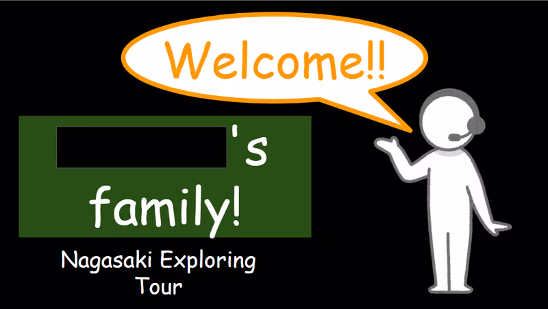Fukuoka Private Tour - Welcome Sign on iPad